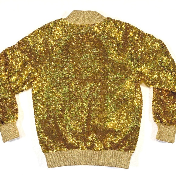 Gucci Gold Sequin Bomber & Evening Jacket - Picture 12 of 13